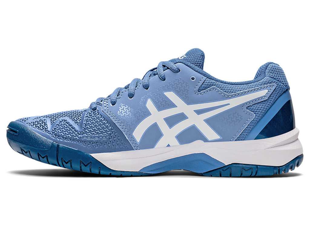 Buty Sportowe Dziecięce Asics Gel-resolution 8 Grade School Niebieskie Białe | 60741-RVNO