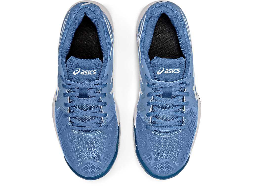 Buty Sportowe Dziecięce Asics Gel-resolution 8 Grade School Niebieskie Białe | 60741-RVNO