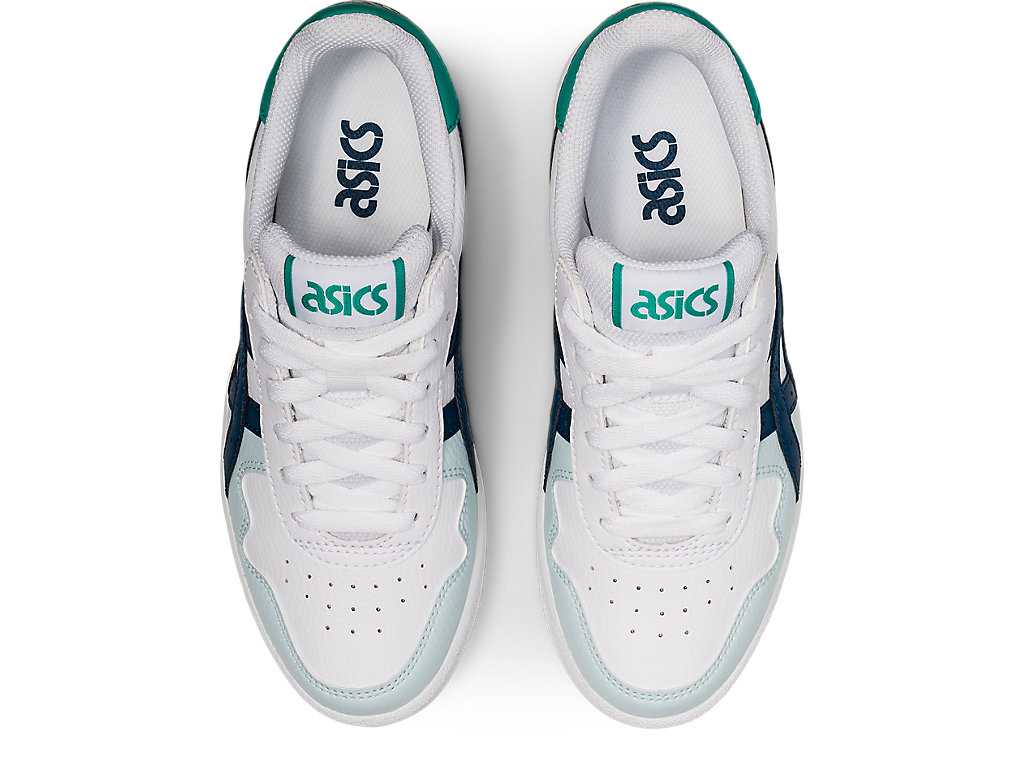 Buty Sportowe Dziecięce Asics Japan S Grade School Białe Niebieskie | 80654-YIOW