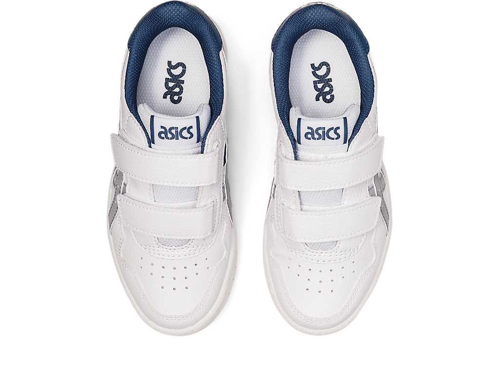 Buty Sportowe Dziecięce Asics Japan S Pre-school Białe Niebieskie | 42768-NAFX