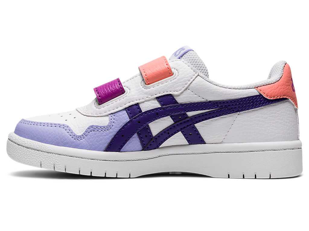 Buty Sportowe Dziecięce Asics Japan S Pre-school Białe Niebieskie | 61342-FJIM