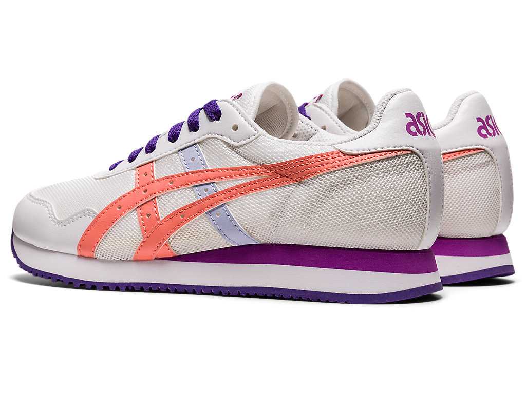 Buty Sportowe Dziecięce Asics Tiger Runner Grade School Białe Głęboka Indygo | 21497-ZNPM