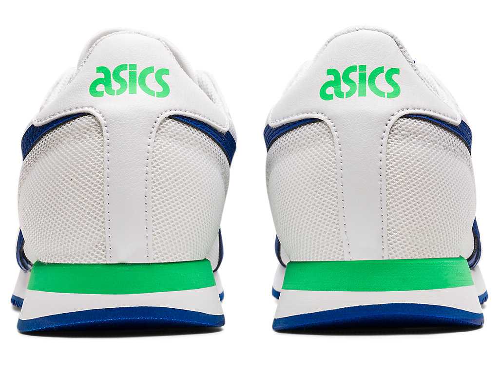 Buty Sportowe Dziecięce Asics Tiger Runner Grade School Białe Głęboka Indygo | 80375-NKLM