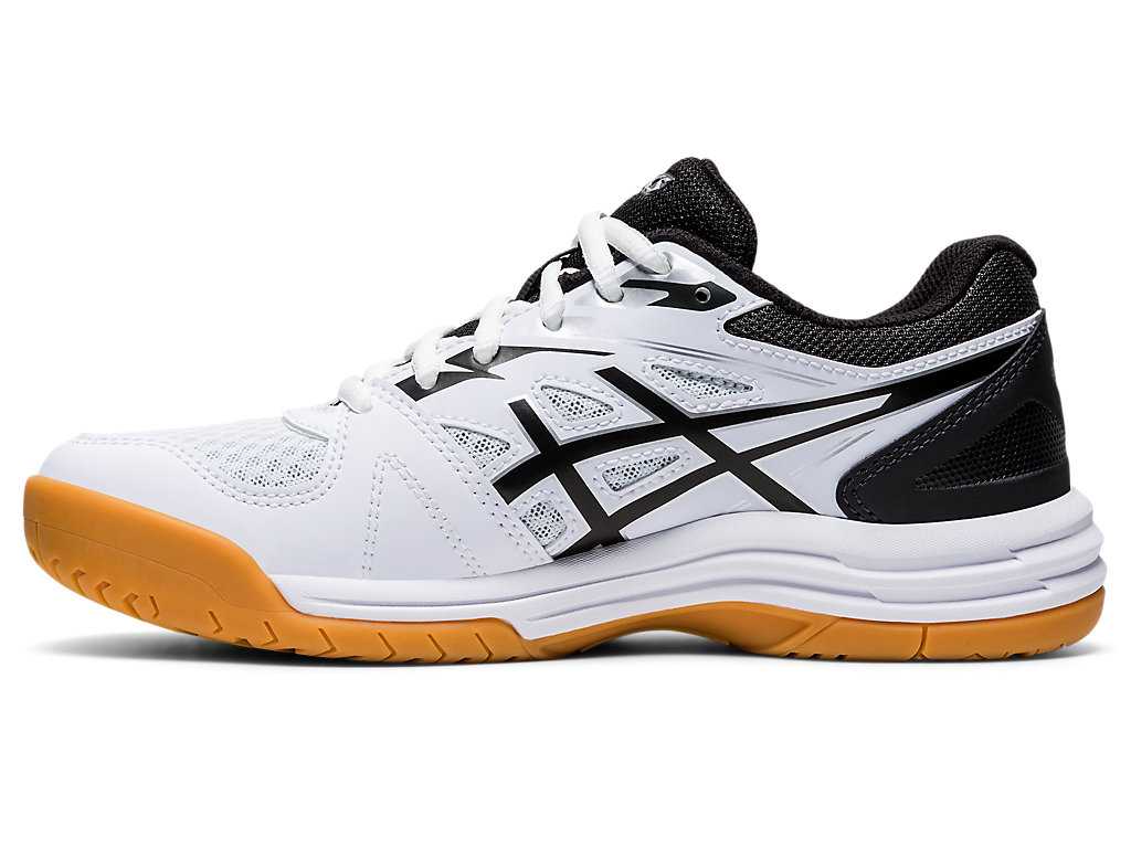 Buty Sportowe Dziecięce Asics Upcourt 4 Grade School Białe Granatowe | 21708-GEPK