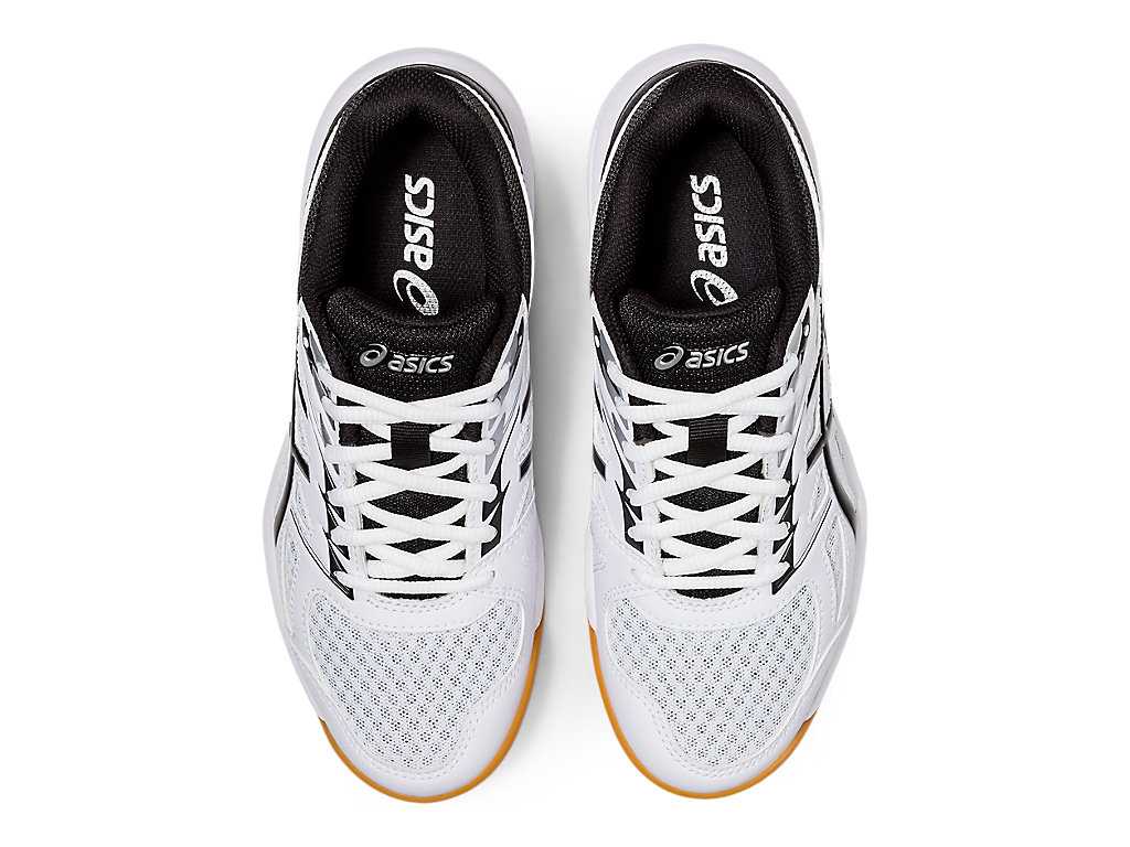 Buty Sportowe Dziecięce Asics Upcourt 4 Grade School Białe Granatowe | 21708-GEPK