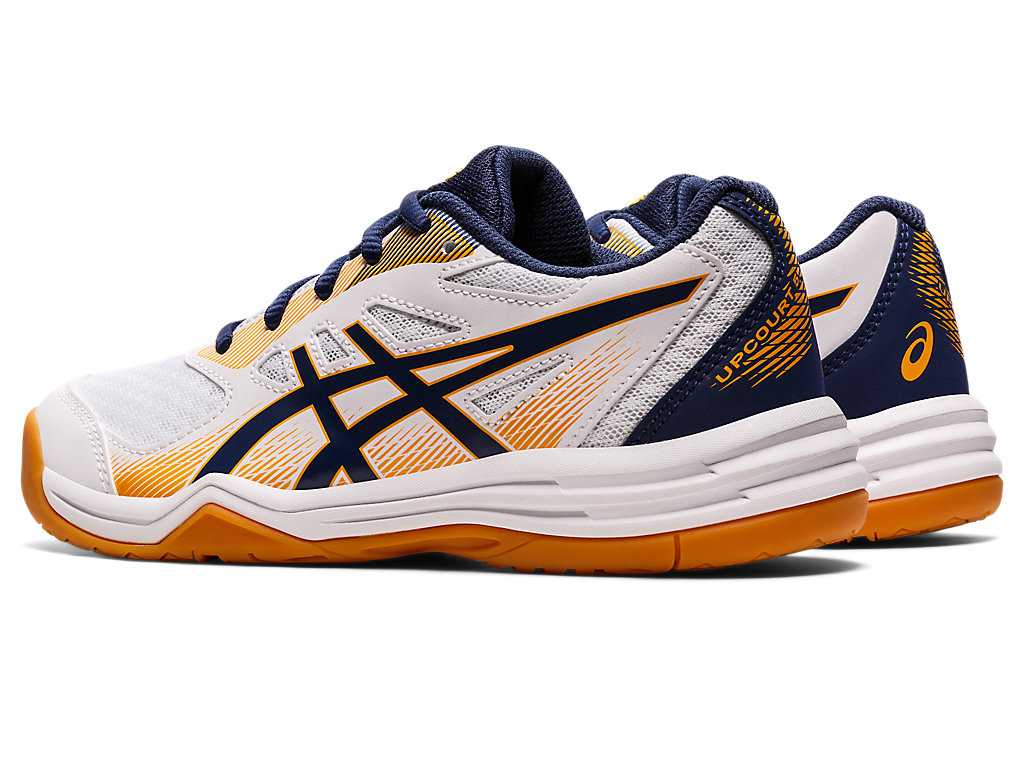 Buty Sportowe Dziecięce Asics Upcourt 5 Grade School Czarne Białe | 94826-NZKW