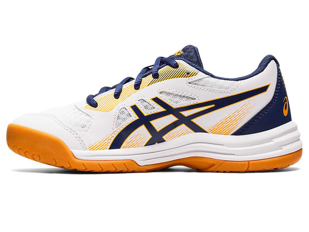 Buty Sportowe Dziecięce Asics Upcourt 5 Grade School Czarne Białe | 94826-NZKW