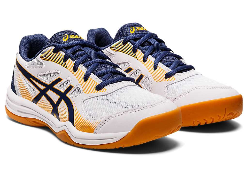 Buty Sportowe Dziecięce Asics Upcourt 5 Grade School Czarne Białe | 94826-NZKW