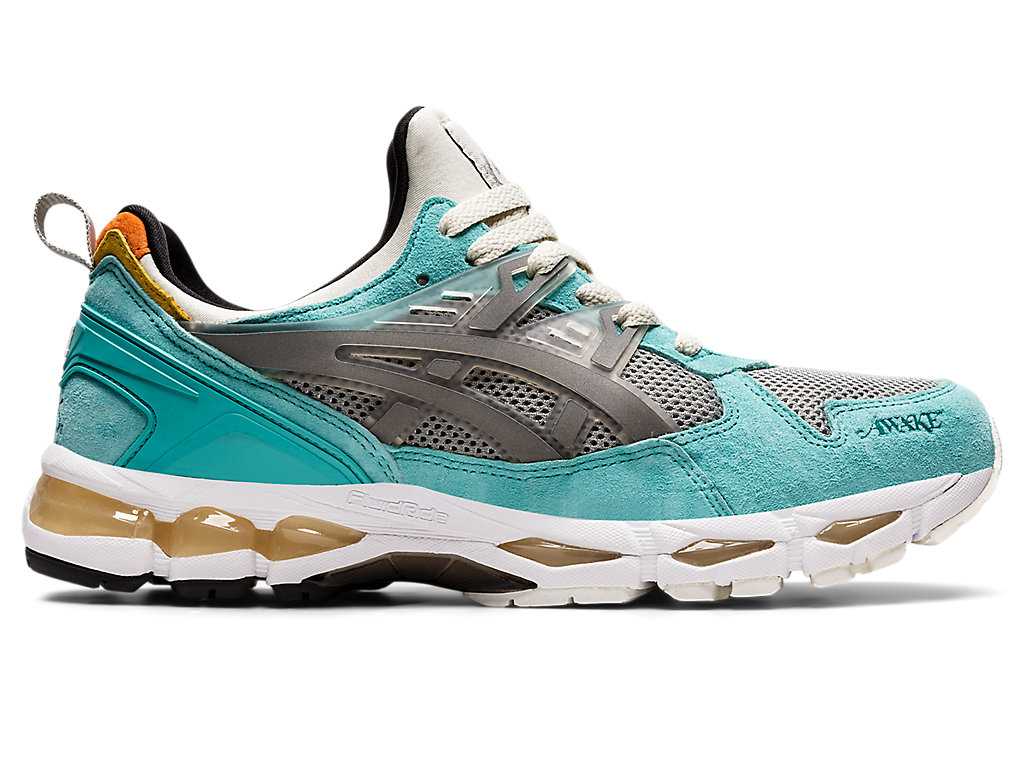 Buty Sportowe Męskie Asics Awake Ny X Gel-kayano Trainer 21 Turkusowe Srebrne | 26140-JMNI