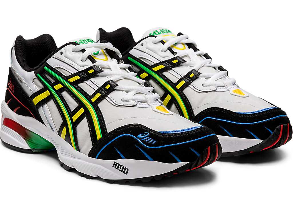 Buty Sportowe Męskie Asics Gel-1090 Białe Czarne | 25371-YVKI