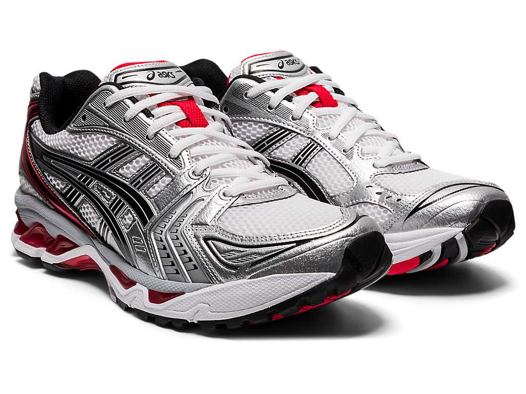 Buty Sportowe Męskie Asics Gel-kayano 14 Białe Czerwone | 78346-EZTO