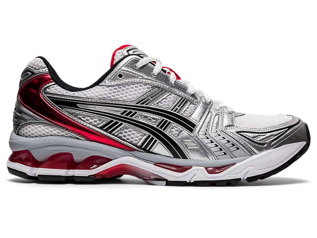 Buty Sportowe Męskie Asics Gel-kayano 14 Białe Czerwone | 78346-EZTO