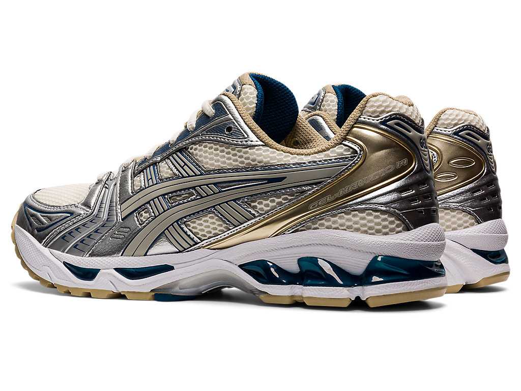 Buty Sportowe Męskie Asics Gel-kayano 14 Kremowe Srebrne | 91803-LWKF