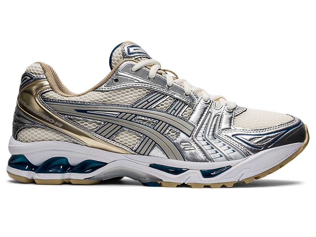 Buty Sportowe Męskie Asics Gel-kayano 14 Kremowe Srebrne | 91803-LWKF