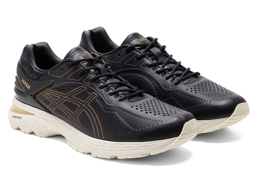 Buty Sportowe Męskie Asics Gel-kayano 25 Czarne Czarne | 95148-EZBT