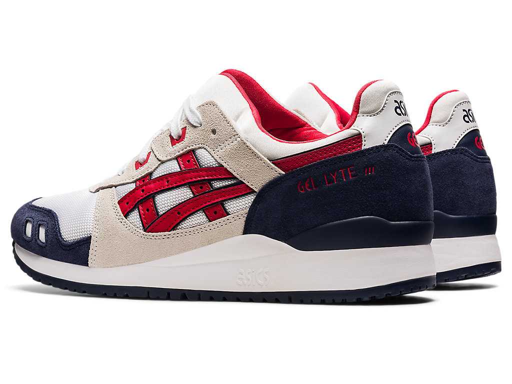 Buty Sportowe Męskie Asics Gel-lyte Iii Og Białe Czerwone | 02471-PRAI