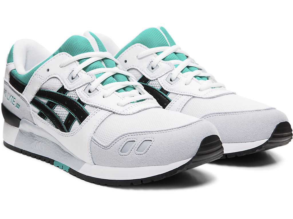 Buty Sportowe Męskie Asics Gel-lyte Iii Białe Czarne | 07382-PFNK