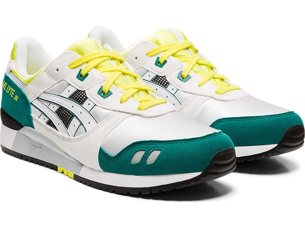 Buty Sportowe Męskie Asics Gel-lyte Iii Białe Żółte | 14067-IBOR