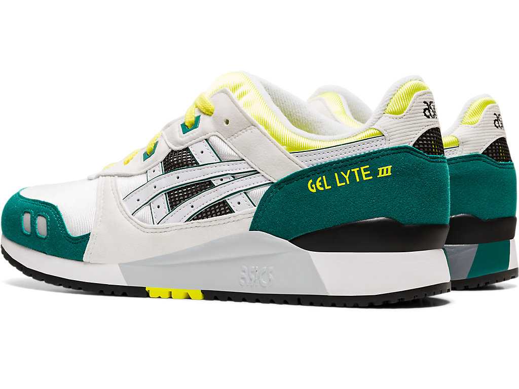 Buty Sportowe Męskie Asics Gel-lyte Iii Białe Żółte | 14067-IBOR