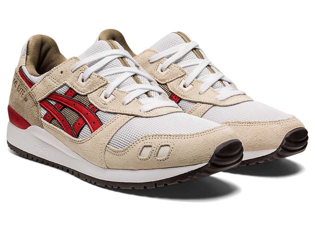 Buty Sportowe Męskie Asics Gel-lyte Iii Og Szare Czerwone | 28670-MXIU