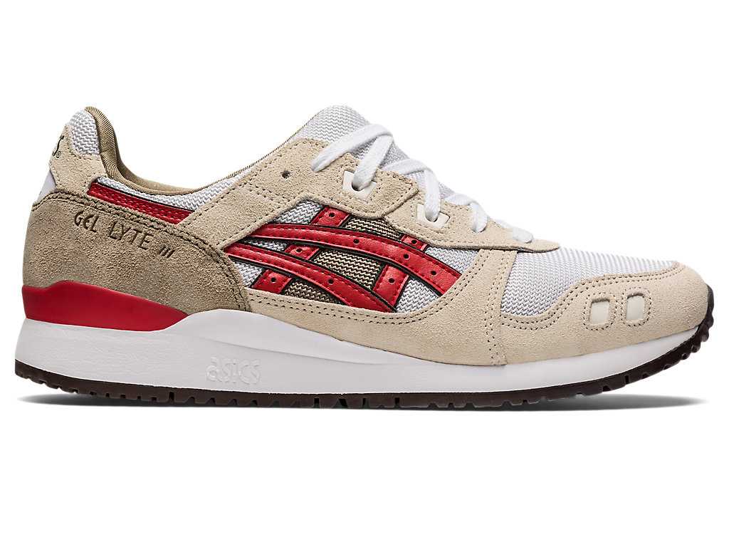 Buty Sportowe Męskie Asics Gel-lyte Iii Og Szare Czerwone | 28670-MXIU