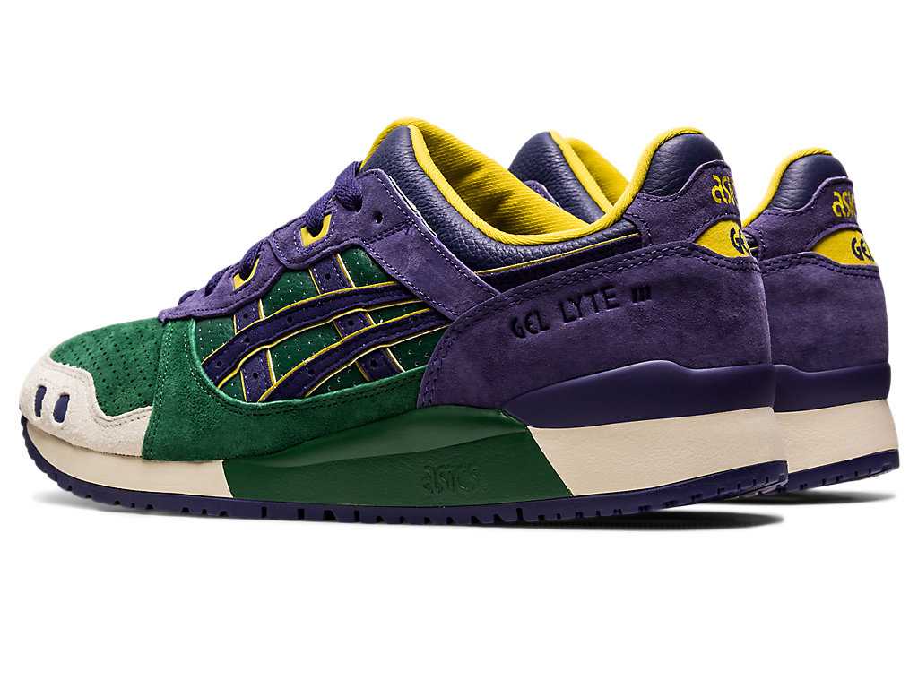 Buty Sportowe Męskie Asics Gel-lyte Iii Og Zielone Fioletowe | 40915-UOVZ