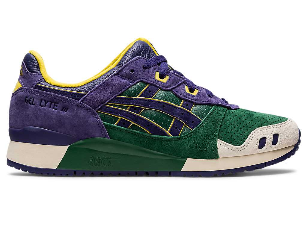 Buty Sportowe Męskie Asics Gel-lyte Iii Og Zielone Fioletowe | 40915-UOVZ