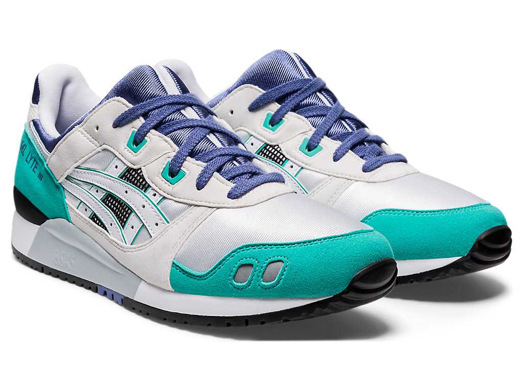 Buty Sportowe Męskie Asics Gel-lyte Iii Białe Niebieskie | 42086-YMDR