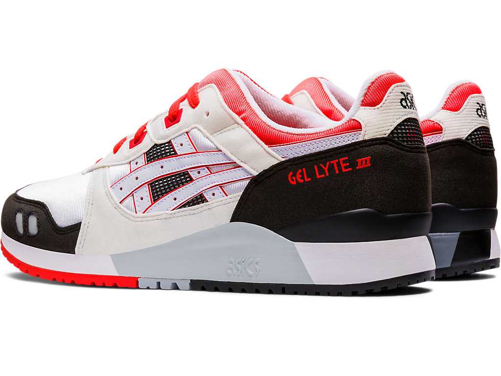 Buty Sportowe Męskie Asics Gel-lyte Iii Białe Koralowe | 51603-XPNQ