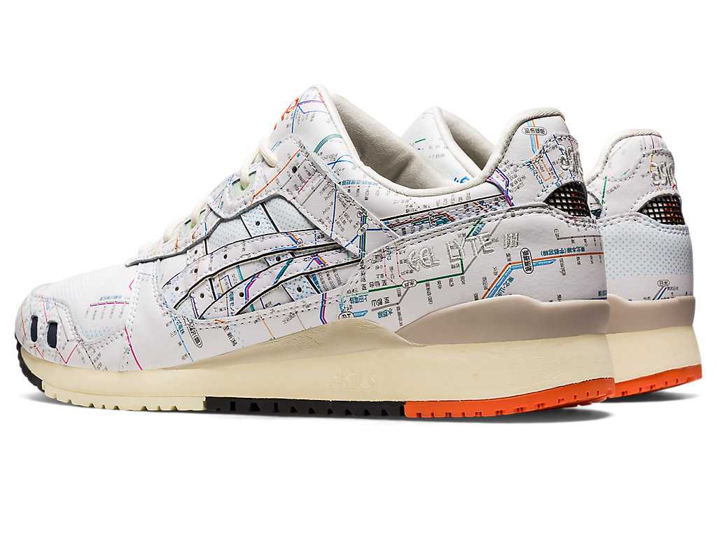 Buty Sportowe Męskie Asics Gel-lyte Iii Og Białe Granatowe | 56047-MHEL