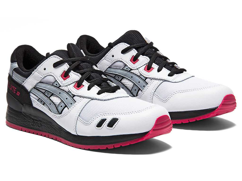 Buty Sportowe Męskie Asics Gel-lyte Iii Białe Szare | 68951-DRNO