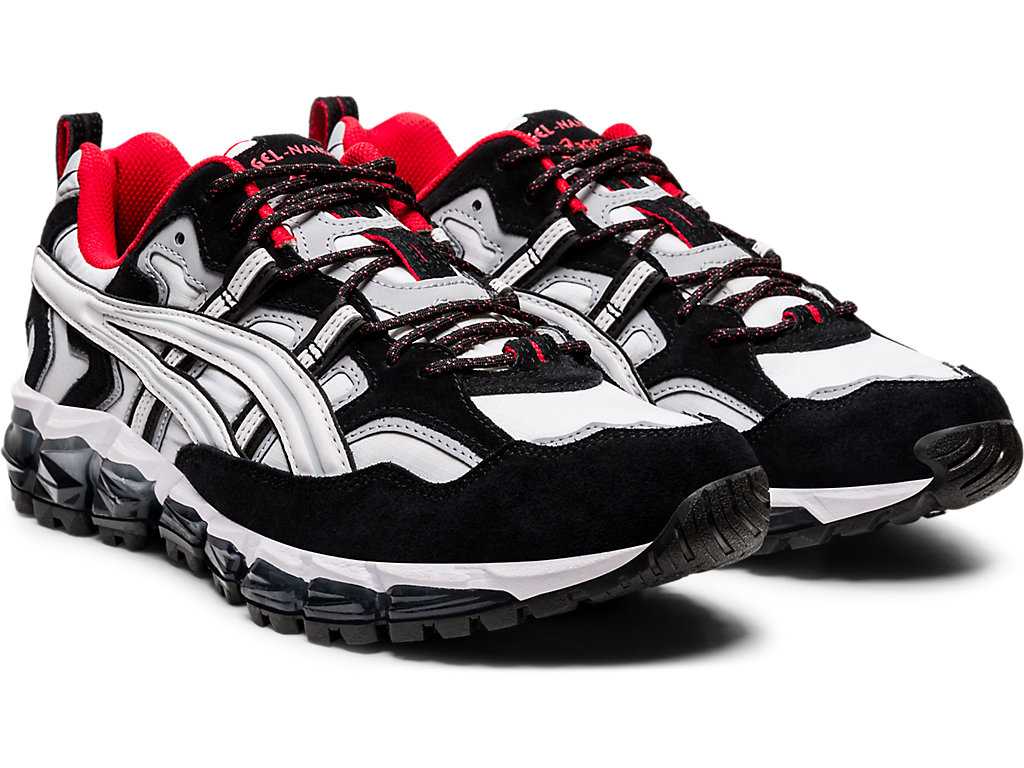 Buty Sportowe Męskie Asics Gel-nandi 360 Białe Czarne | 75342-KXFS