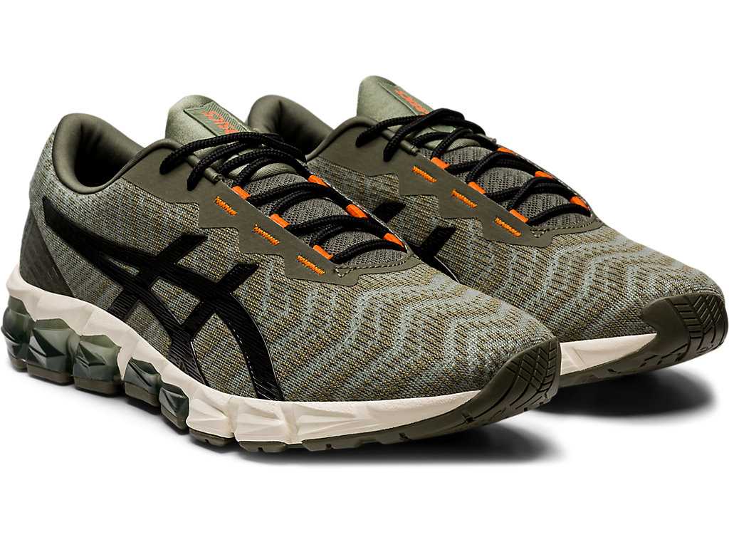 Buty Sportowe Męskie Asics Gel-quantum 180 5 Zielone Czarne | 35718-MNFA