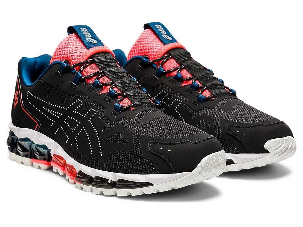 Buty Sportowe Męskie Asics Gel-quantum 360 6 Czarne Niebieskie | 14738-LZMD