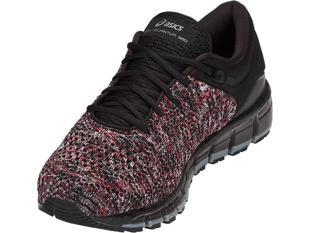 Buty Sportowe Męskie Asics Gel-quantum 360 Knit 2 Czarne Czerwone Szare | 15390-KSMC