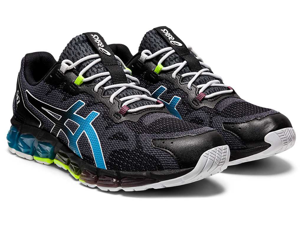 Buty Sportowe Męskie Asics Gel-quantum 360 6 Czarne Niebieskie | 28357-PQXV