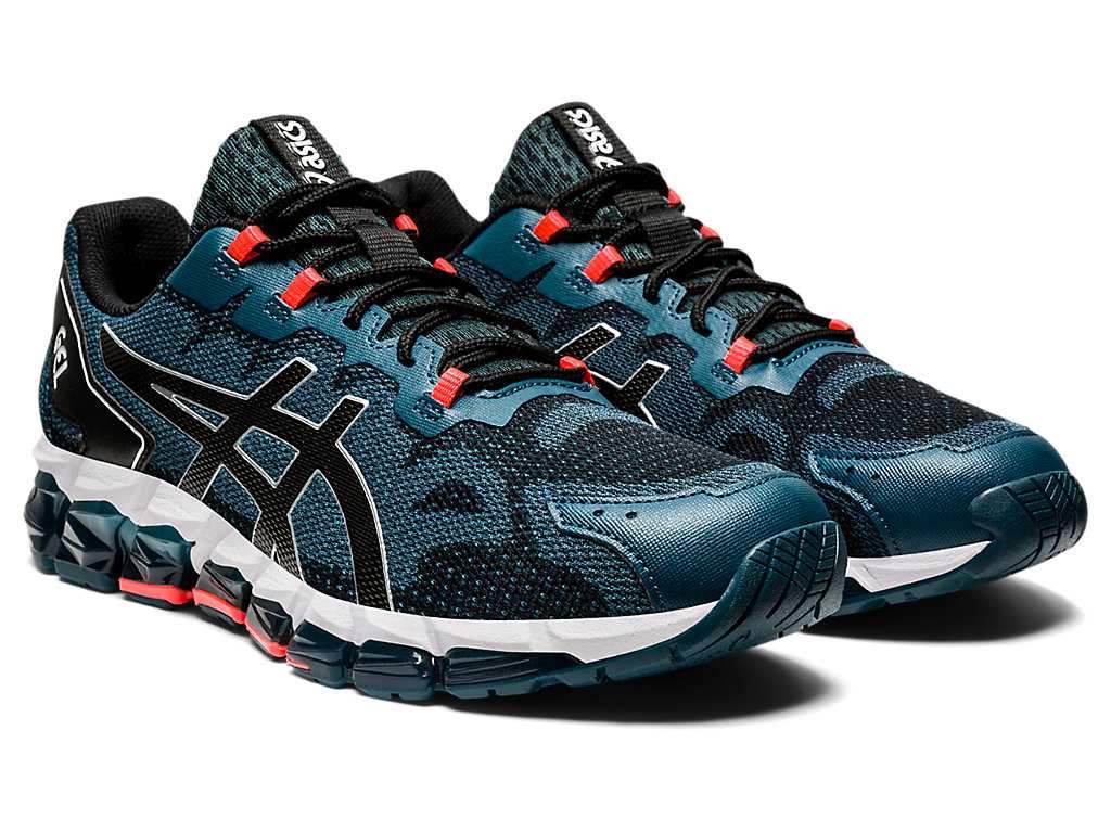 Buty Sportowe Męskie Asics Gel-quantum 360 6 Niebieskie Czarne | 76240-BUZM