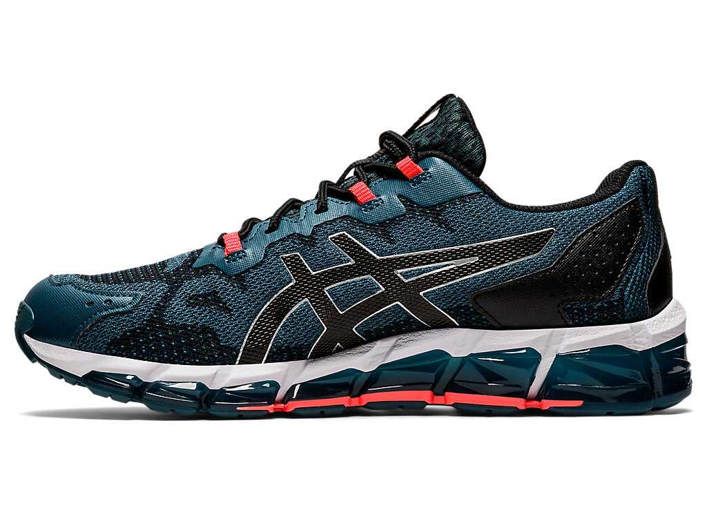 Buty Sportowe Męskie Asics Gel-quantum 360 6 Niebieskie Czarne | 76240-BUZM