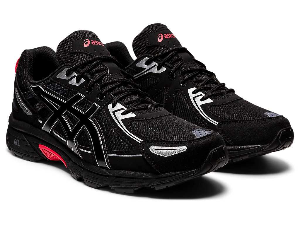 Buty Sportowe Męskie Asics Gel-venture 6 Czarne Czarne | 07948-WZDX