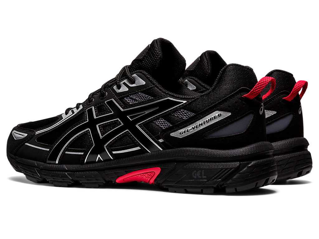 Buty Sportowe Męskie Asics Gel-venture 6 Czarne Czarne | 07948-WZDX