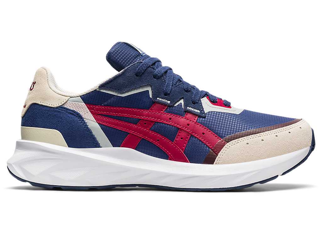 Buty Sportowe Męskie Asics Tarther Blast Niebieskie Bordowe | 62493-AYST