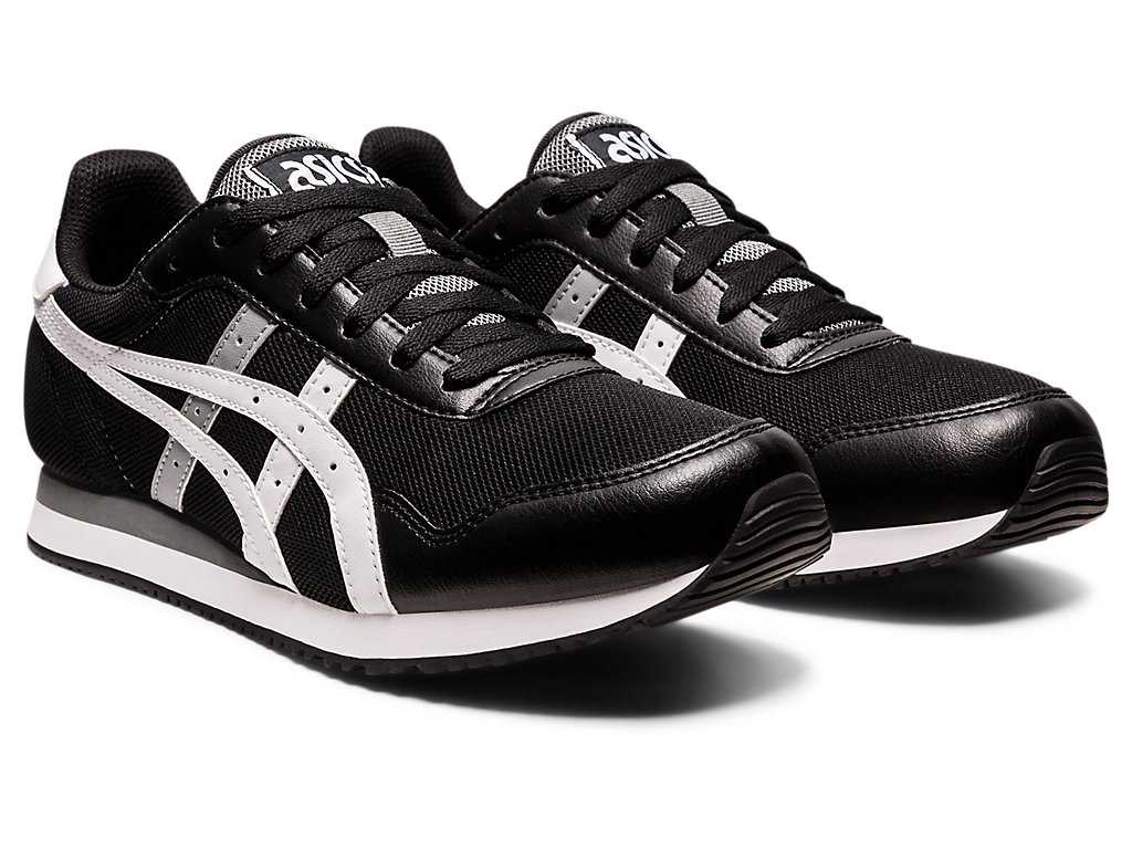 Buty Sportowe Męskie Asics Tiger Runner Czarne Białe | 01763-SNQH