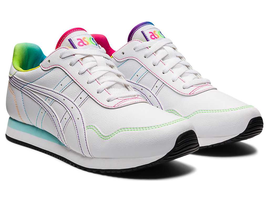 Buty Sportowe Męskie Asics Tiger Runner Białe Białe | 24809-NDQI