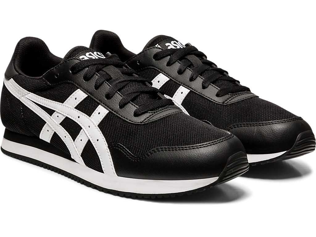 Buty Sportowe Męskie Asics Tiger Runner Czarne Białe | 31407-JEIK