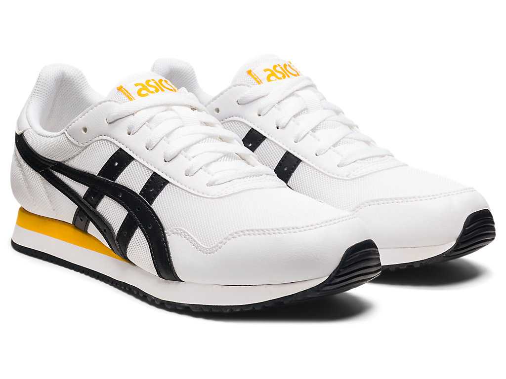 Buty Sportowe Męskie Asics Tiger Runner Białe Czarne | 52380-GFCQ