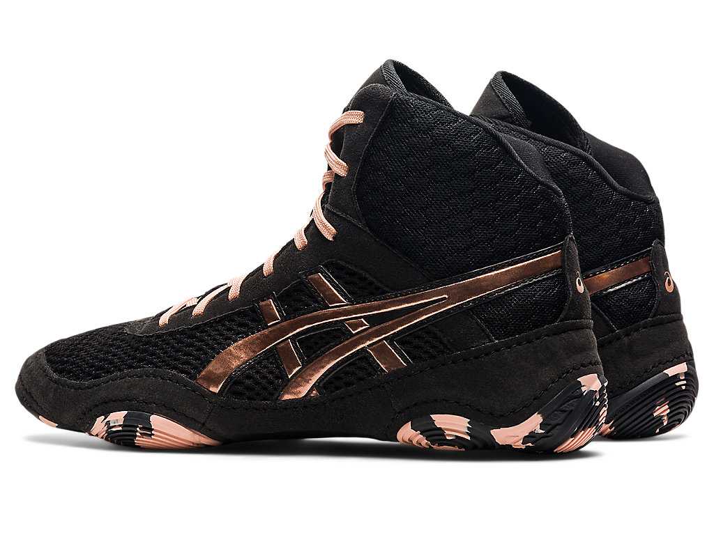 Buty Zapaśnicze Damskie Asics Matblazer Czarne Różowe Złote | 41293-DSUK