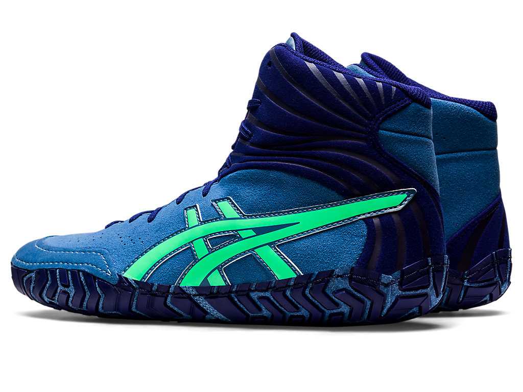 Buty Zapaśnicze Męskie Asics Aggressor 5 Lazur | 93462-UFCB