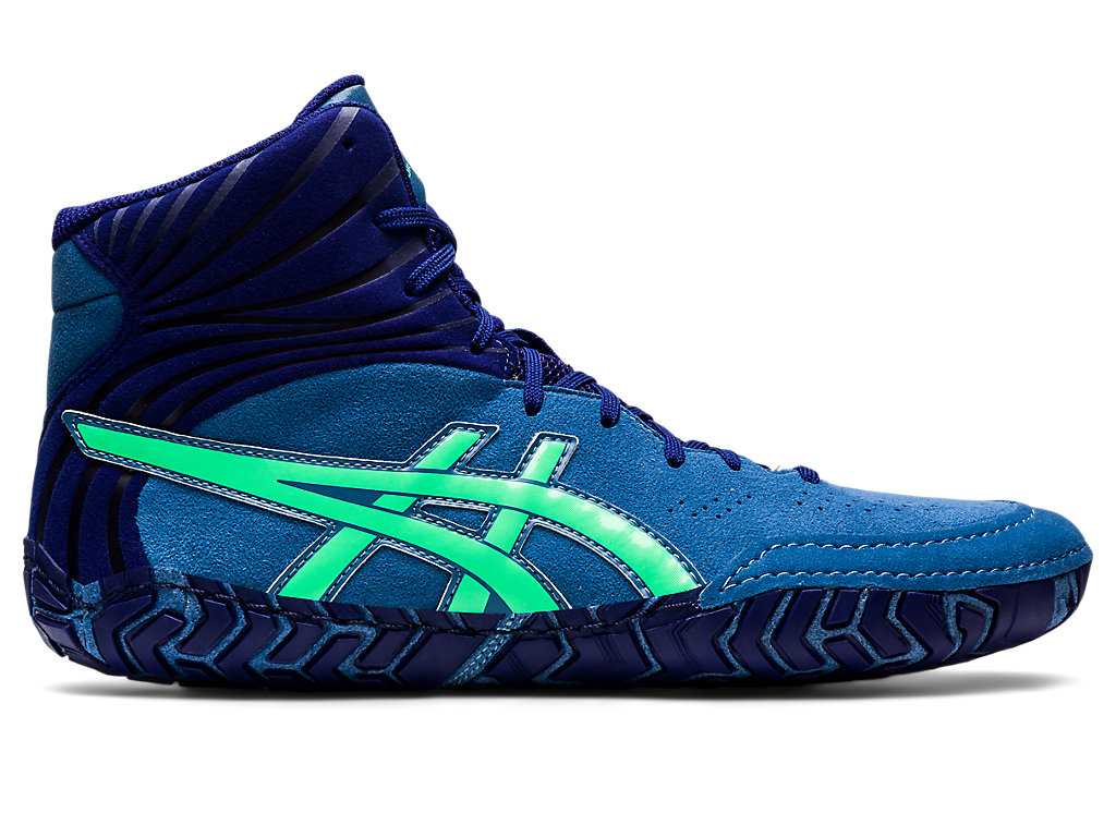 Buty Zapaśnicze Męskie Asics Aggressor 5 Lazur | 93462-UFCB