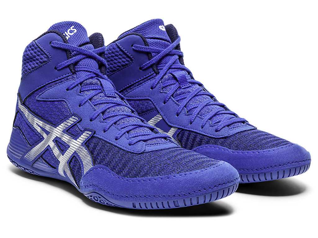 Buty Zapaśnicze Męskie Asics Matcontrol 2 Niebieskie Białe | 42710-REGK