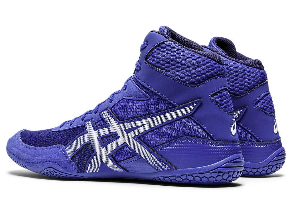 Buty Zapaśnicze Męskie Asics Matcontrol 2 Niebieskie Białe | 42710-REGK